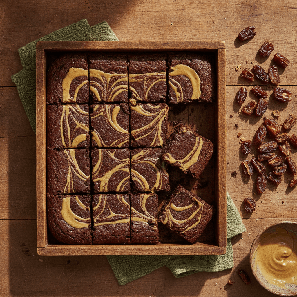 Date & Tahini Brownies